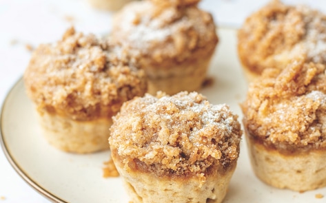 Buttery Vegan Cinnamon Streusel Muffins