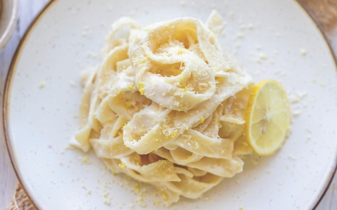 Vegan Buttery Lemon Pasta with Cashew Cream