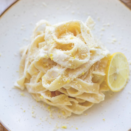 Vegan Buttery Lemon Pasta With Cashew Cream