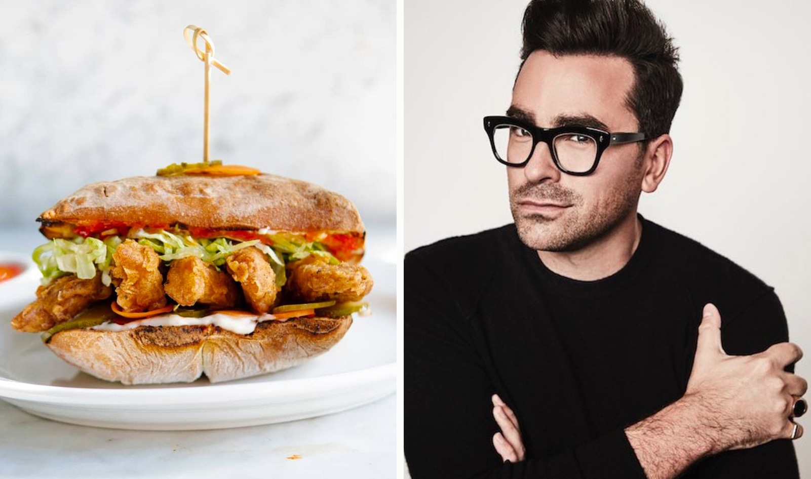 Schitt's Creek Star Dan Levy Praises 'The Best' Vegan Chicken Sandwich 