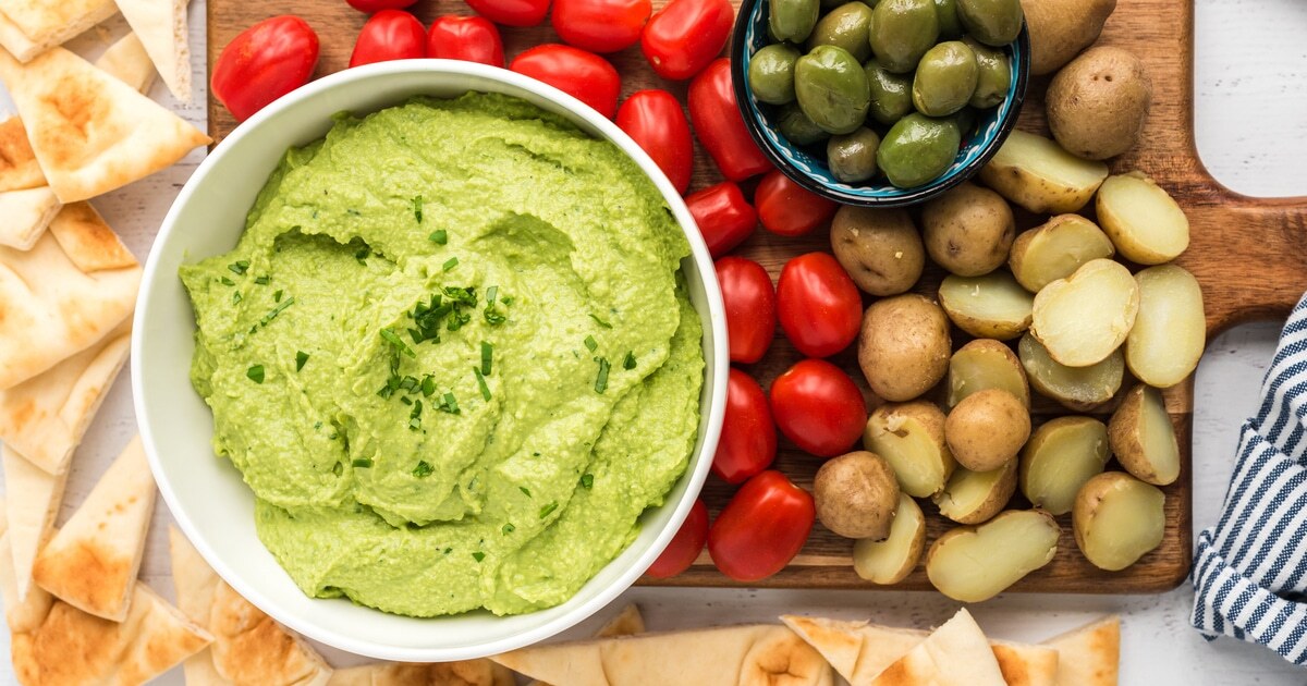 Simple Avocado Edamame Hummus | VegNews