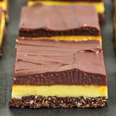 Vegan Ganache-Topped Nanaimo Bars