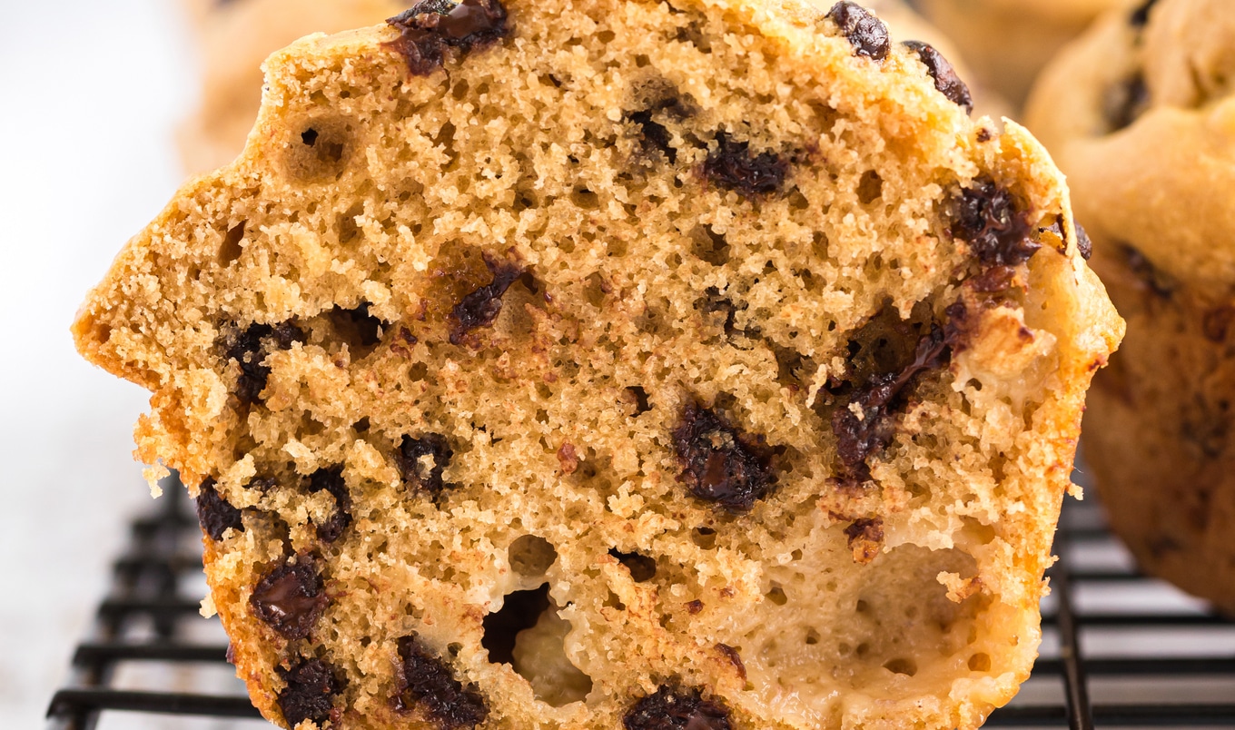 Easy Vegan Chocolate Chip Banana Muffins