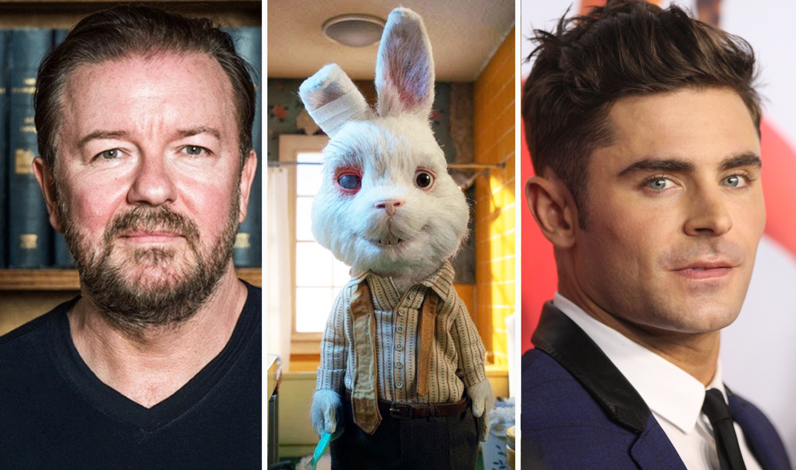 Ricky Gervais and Zac Efron's New Film Demands an End to Animal Testing |  VegNews