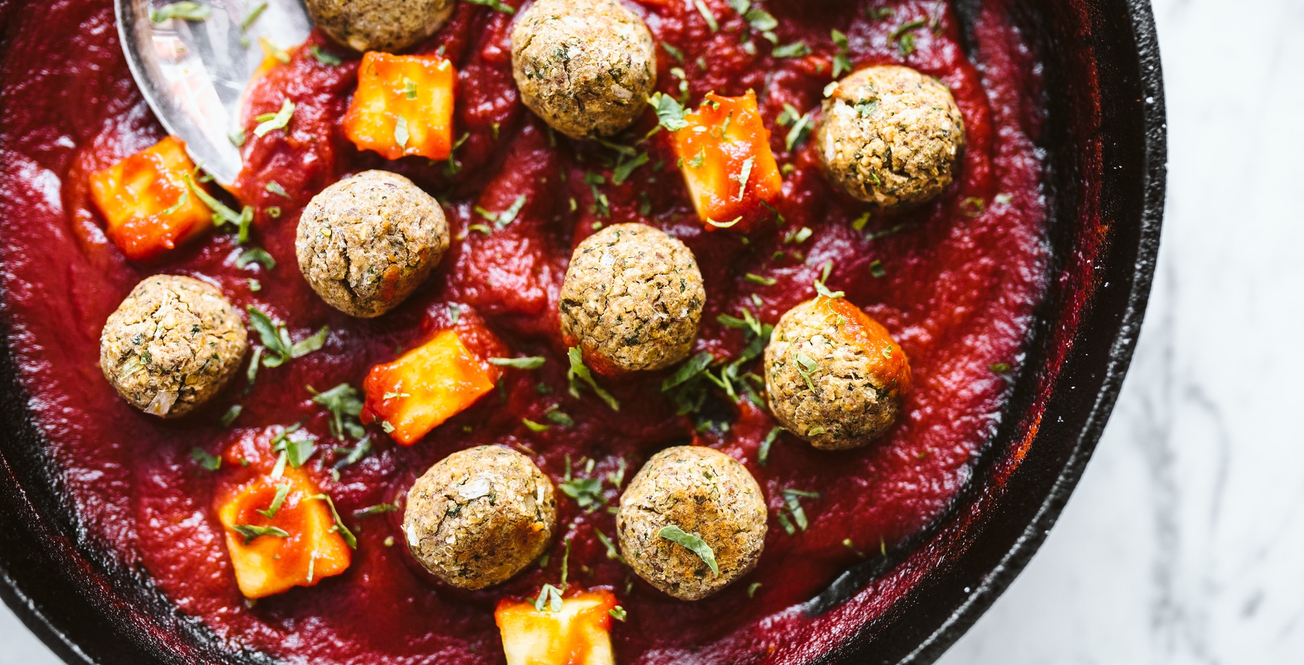 Sweet and Sour Pineapple Lentil Meatballs
