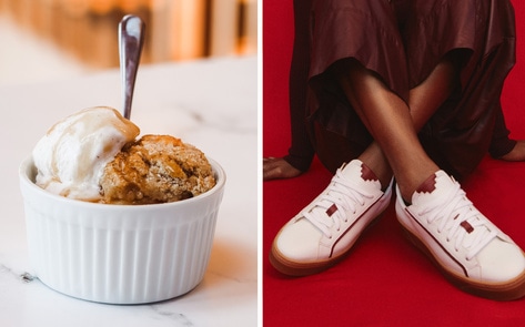 These New Vegan Leather Shoes and Fruity Cobbler Are Made From the Same Things