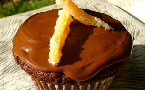 Crème-filled Chocolate Orange Cupcakes