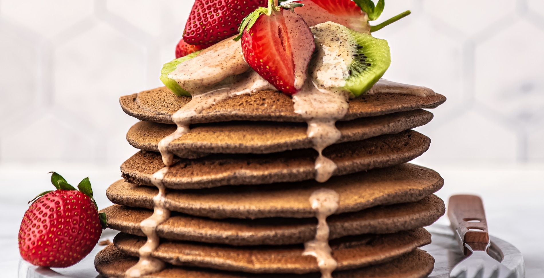 Vegan Buttermilk Pancakes With Almond Butter Caramel