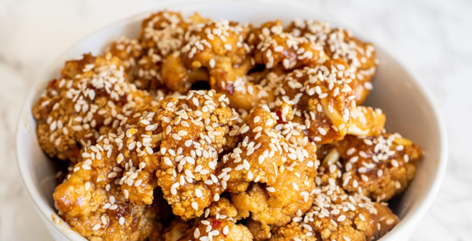 Baked Teriyaki Sesame Cauliflower Bites