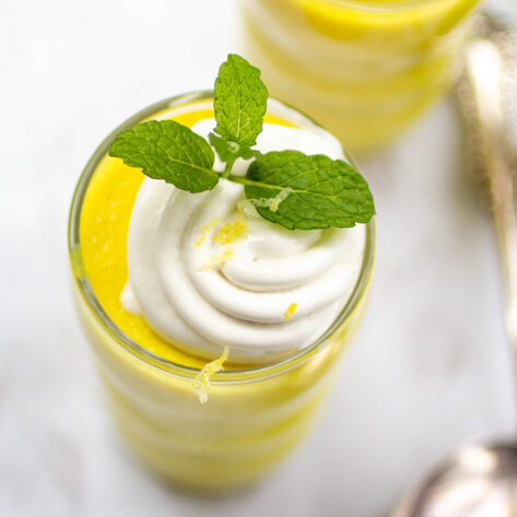 Summery Vegan Lemon Pudding