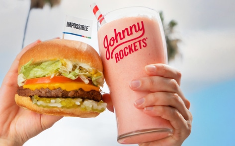 Johnny Rockets Just Launched Plant-Based Cheeseburgers and Vegan Milkshakes at 80 Locations Nationwide