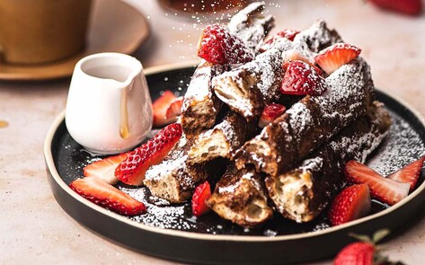 Vegan Baked French Toast Sticks