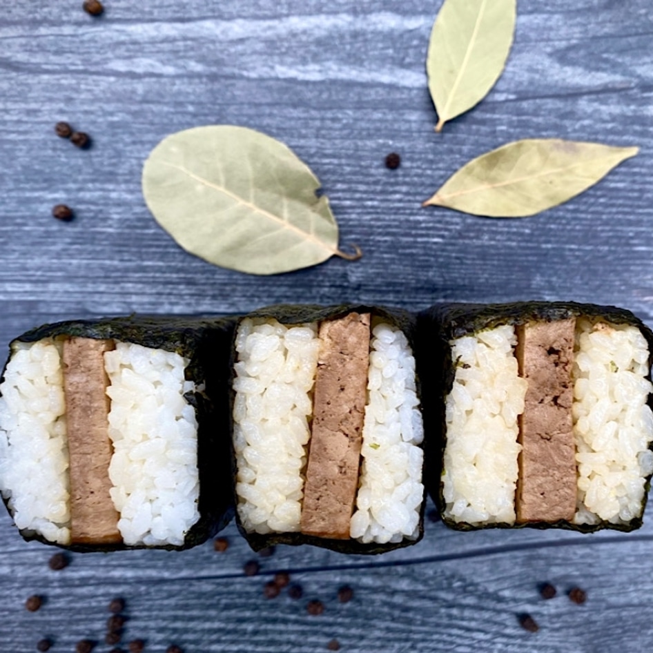 Tangy Tofu Adobo Musubi