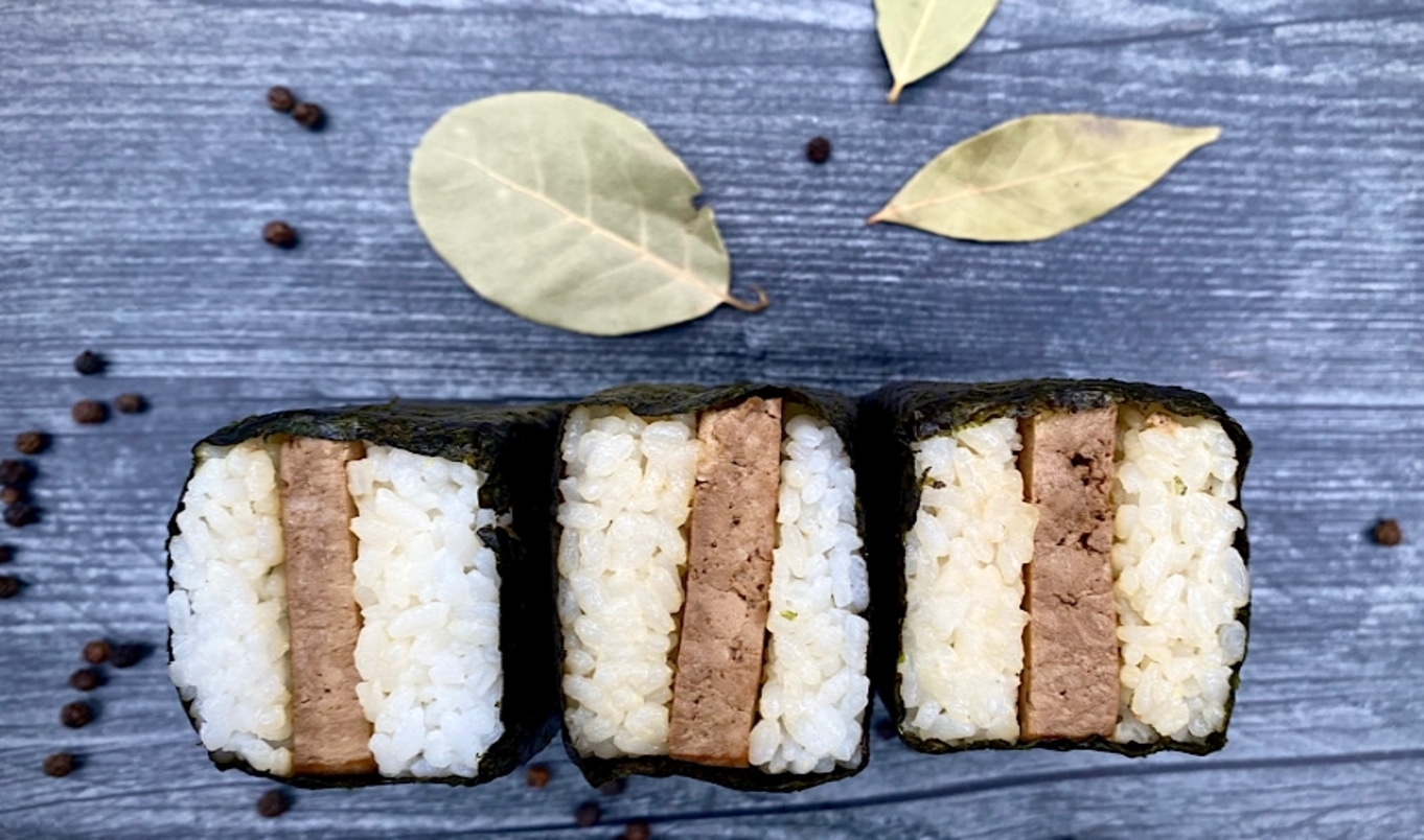 Tangy Tofu Adobo Musubi