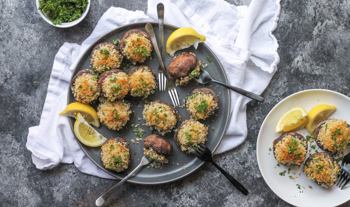 Vegan Crab & Cream Cheese-Stuffed Mushrooms - Vimarsana News