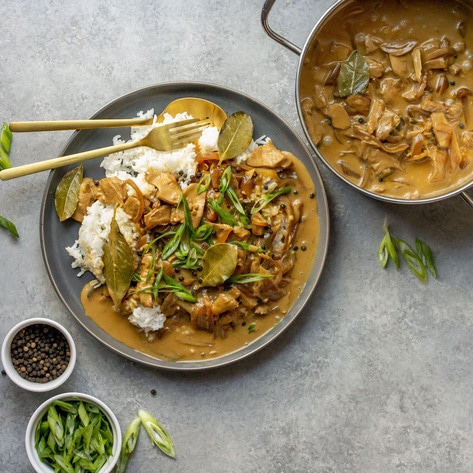 Filipinx-Inspired Spicy Vegan Chicken Adobo