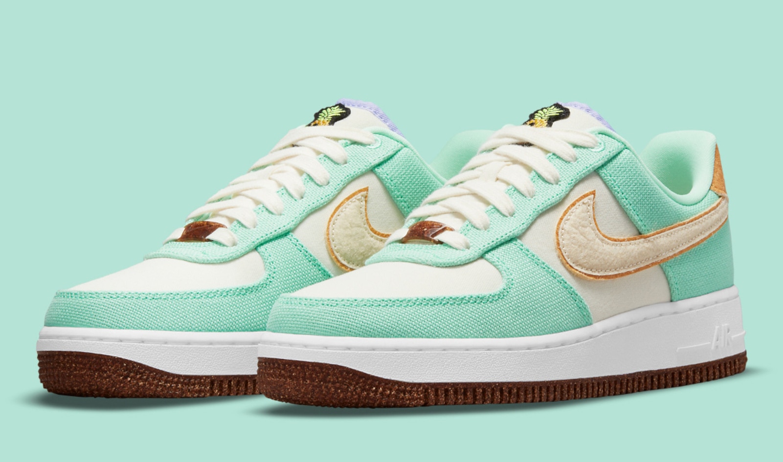 Nike's Iconic Air Force Ones Get a Vegan Pineapple Leather Makeover |  VegNews