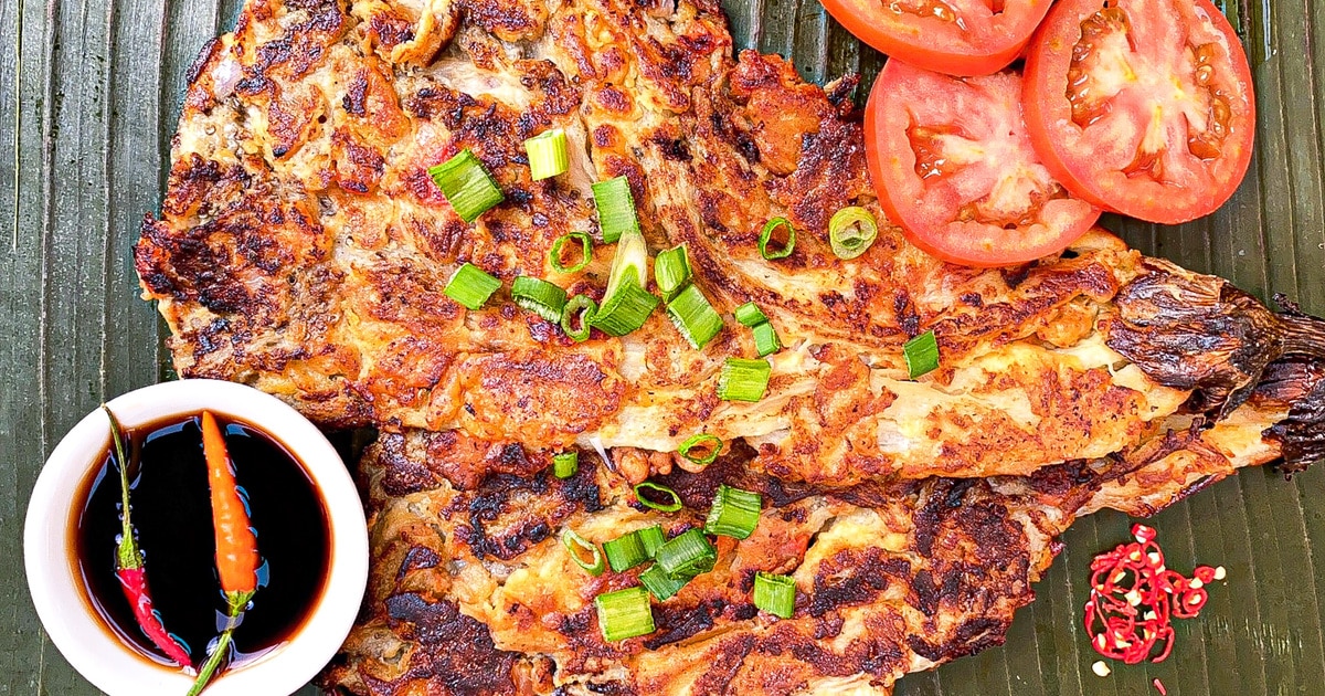 Vegan Battered Eggplant Filipinx Omelet