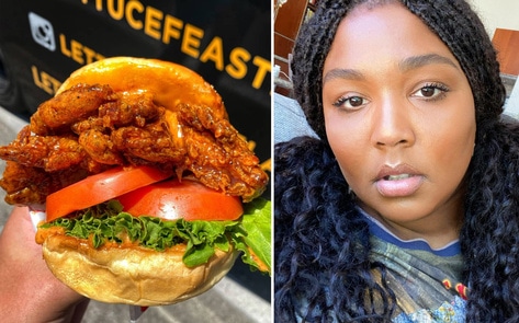 Lizzo's First 3-Minute TikTok Video Is Just Her Eating a Vegan Chicken Sandwich. And We're Here for It. 