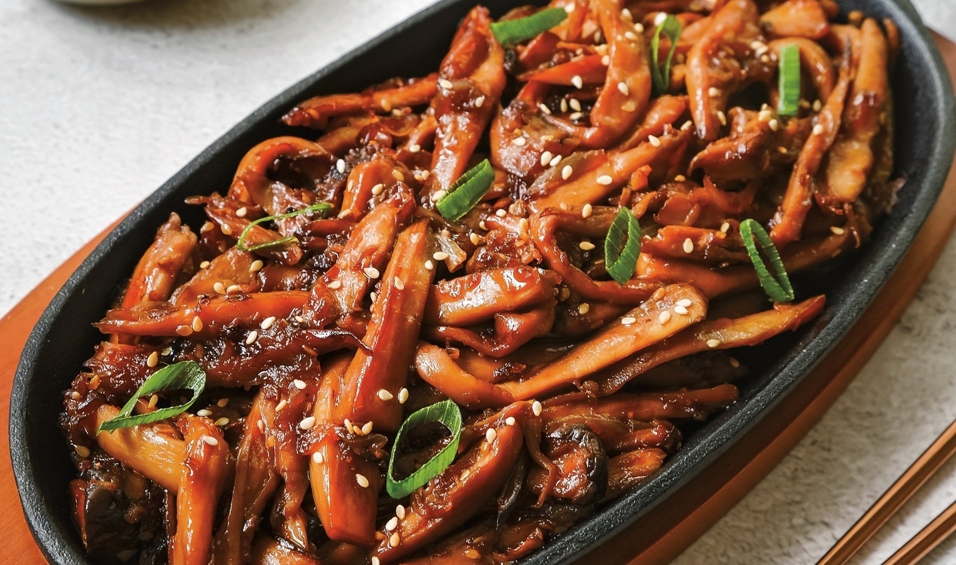 Sweet and Spicy Korean Bulgogi Mushrooms