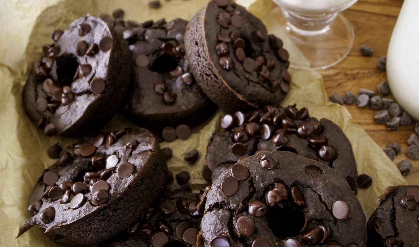 Vegan Chocolate Brownie Doughnuts