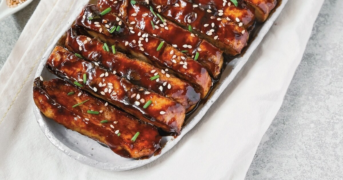 Chinese Sticky Sweet Char Siu Tofu | VegNews