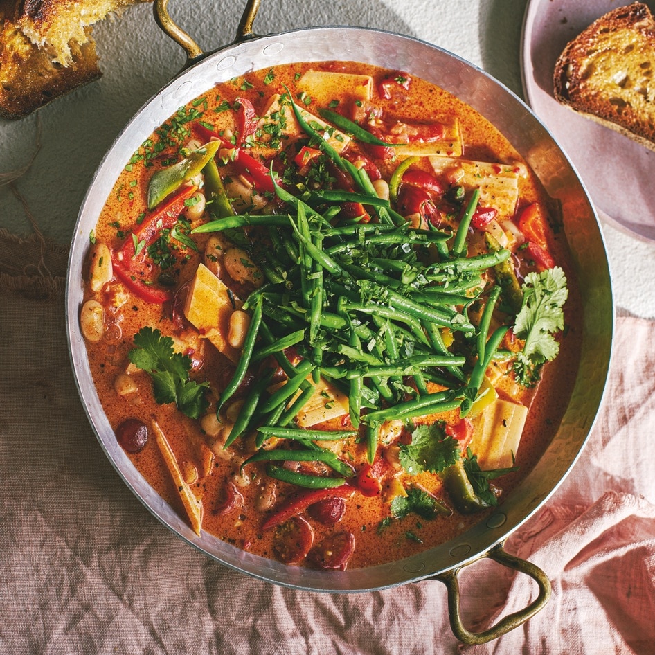 Vegan Brazilian Moqueca (Hearts of Palm Seafood Stew)