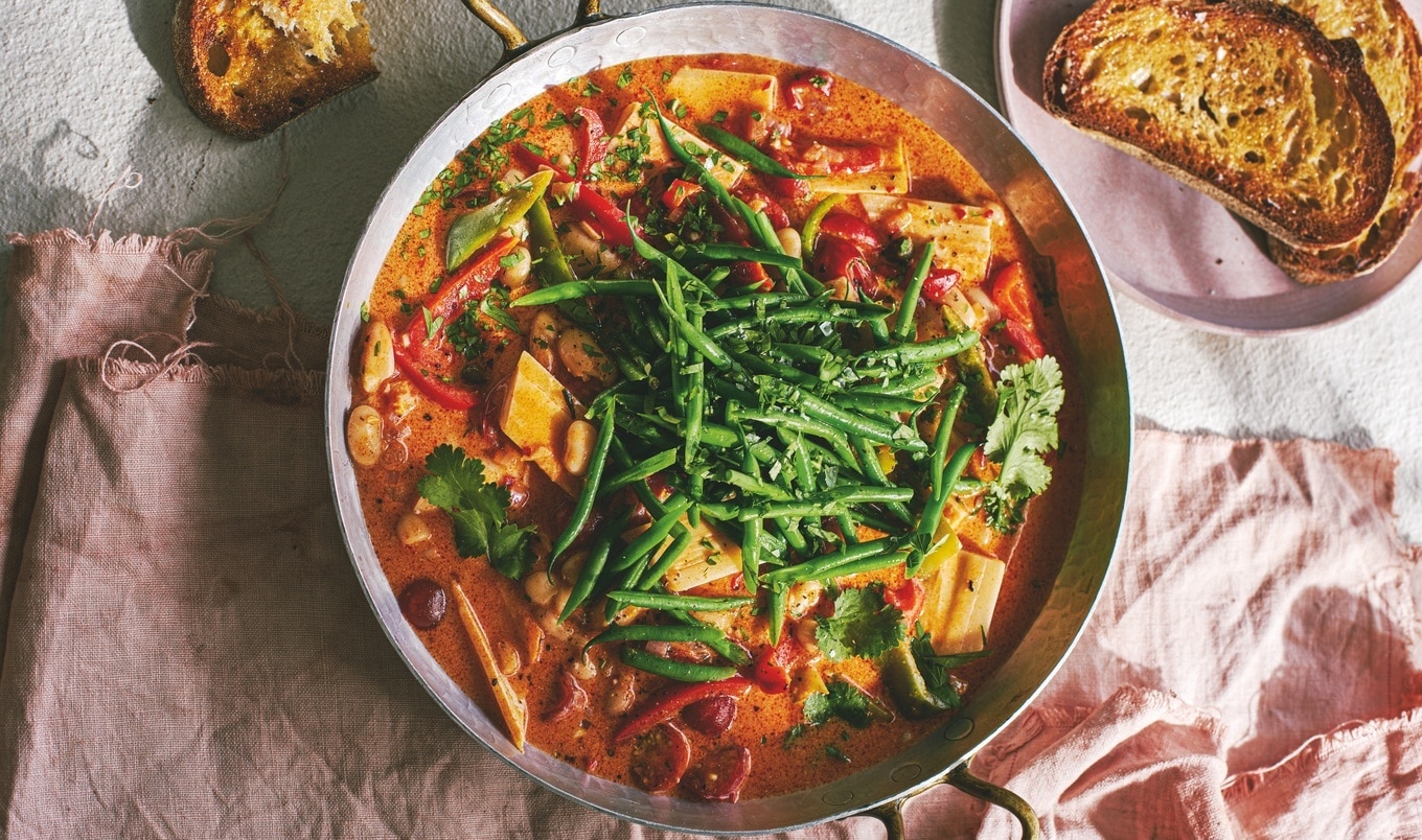 Vegan Brazilian Hearts of Palm Seafood Stew