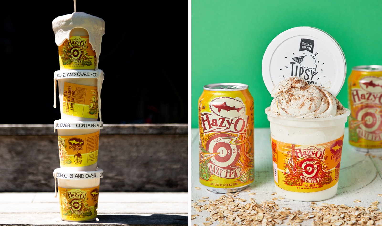 Dogfish Head Brewery's Oat Milk IPA Is Now Available as Vegan Ice Cream
