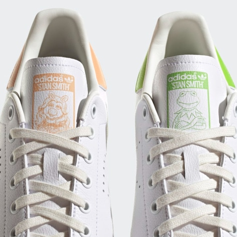 Kermit and Miss Piggy Are Together Forever On the Newest Vegan Leather Adidas Stan Smiths