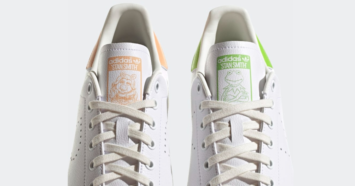 Kermit and Miss Piggy Are Together Forever On the Newest Vegan Leather Adidas  Stan Smiths | VegNews
