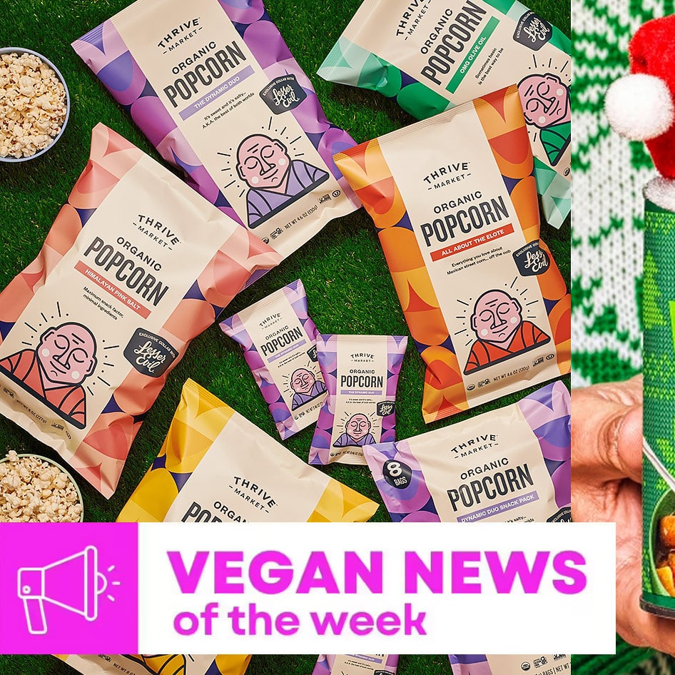 Heinz Christmas Soup, Elote Popcorn, and More Vegan Food News of the Week&nbsp;