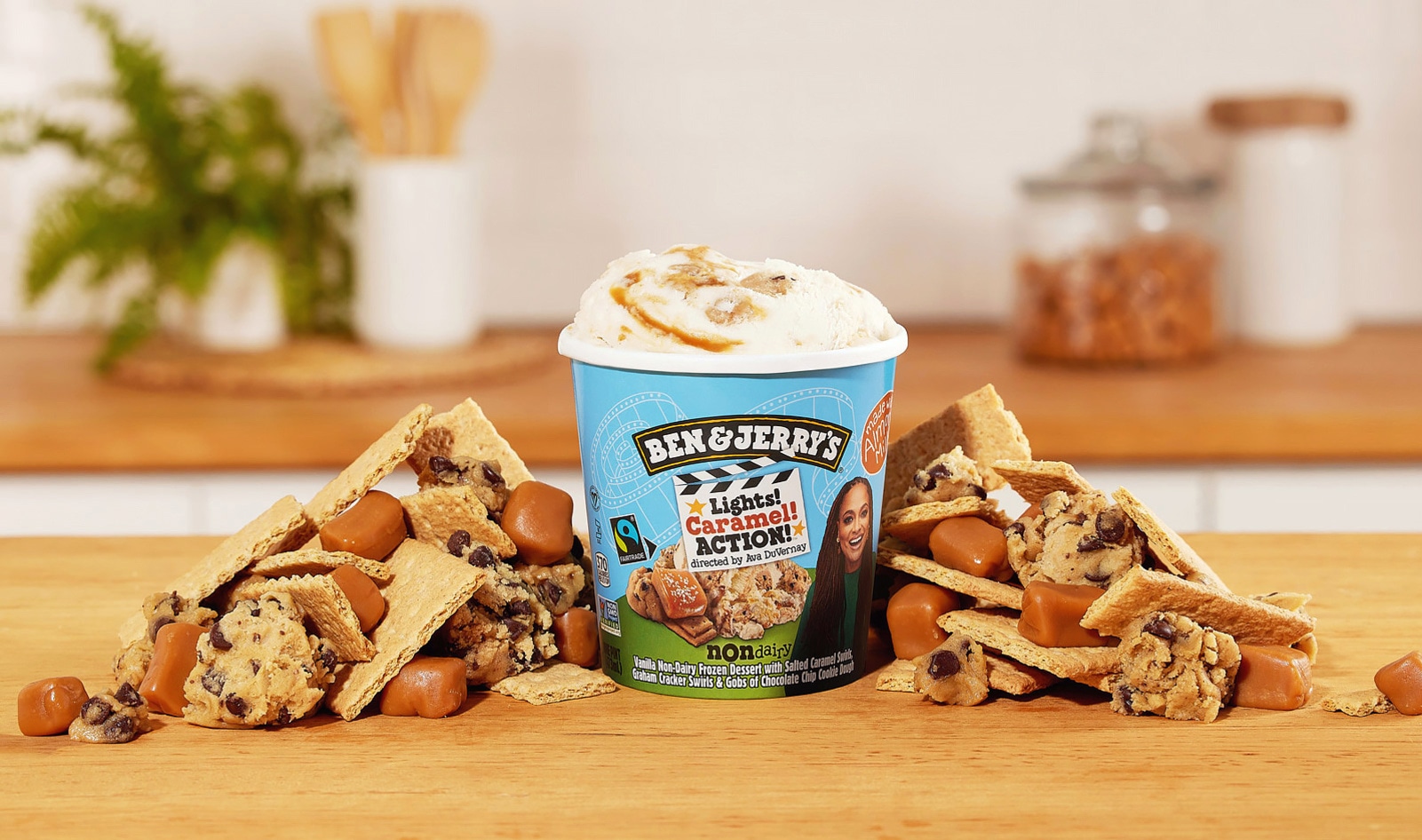 Ava DuVernay's Ben &amp; Jerry's Vegan Ice Cream Flavor Lights! Caramel! Action! Makes History&nbsp;