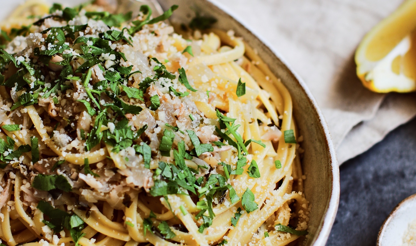 Linguine With Vegan White Clam Sauce