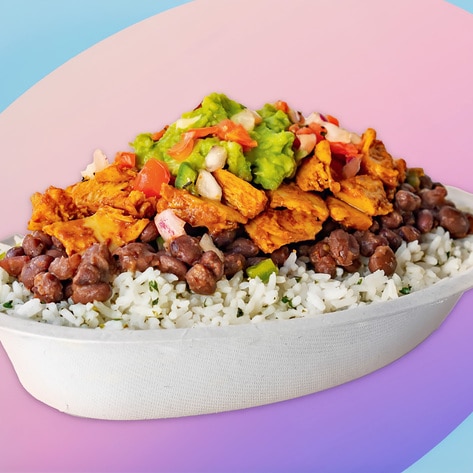 Vegan Copycat Chipotle Chicken Burrito Bowl