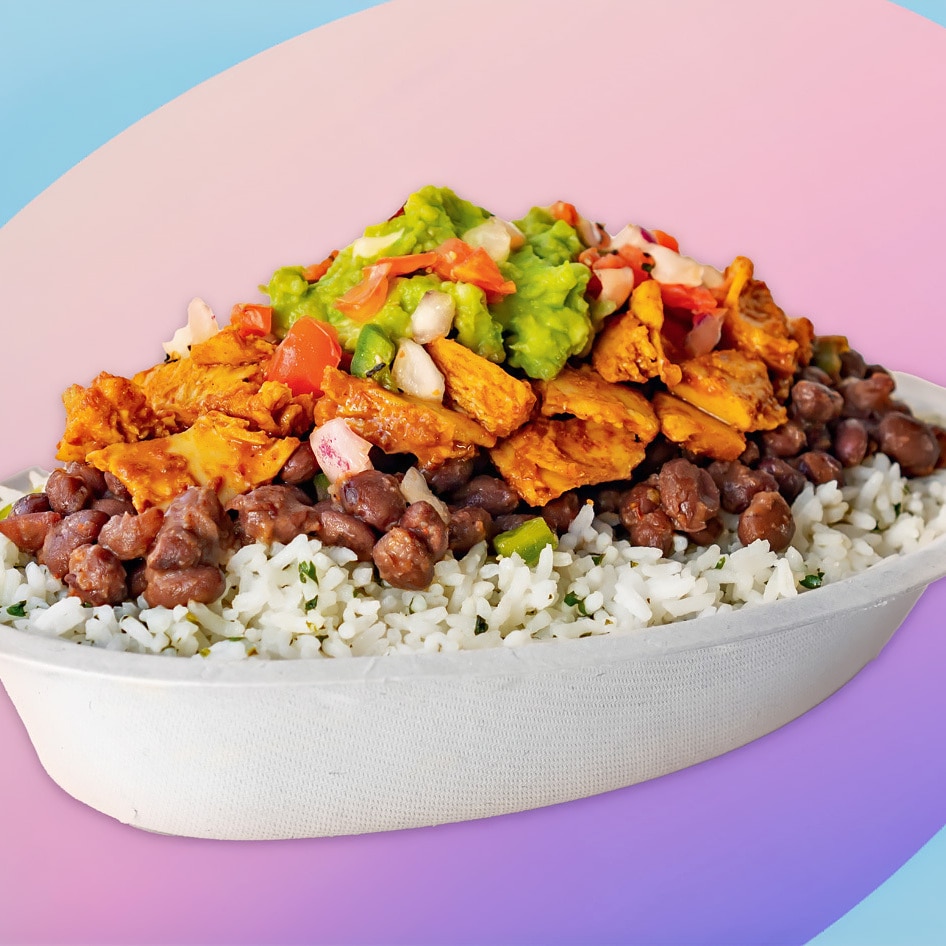 Vegan Copycat Chipotle Chicken Burrito Bowl