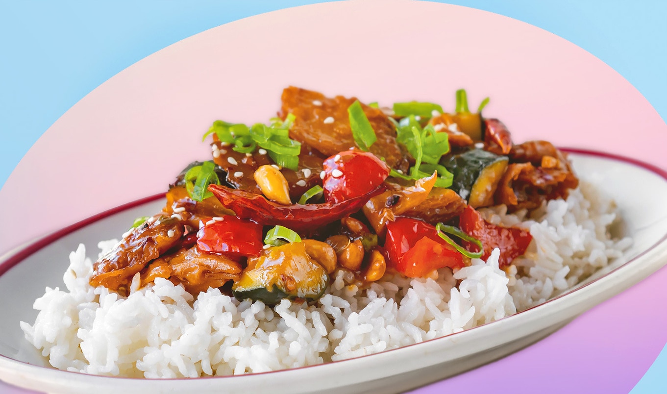 Copycat Panda Express Kung Pao Plant-Based Chicken