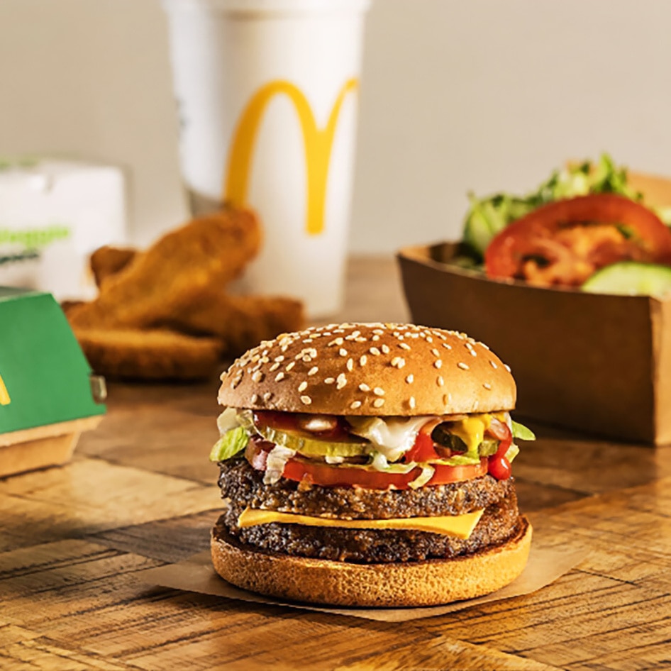 McDonald's Launches Vegan Double McPlant at Nearly 1,400 Locations