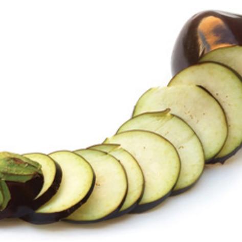 Grilled Eggplant with Sesame Mint Sauce