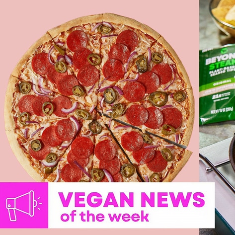 Domino's Spicy Pizza, Beyond Steak at Costco, and More Vegan Food News of the Week