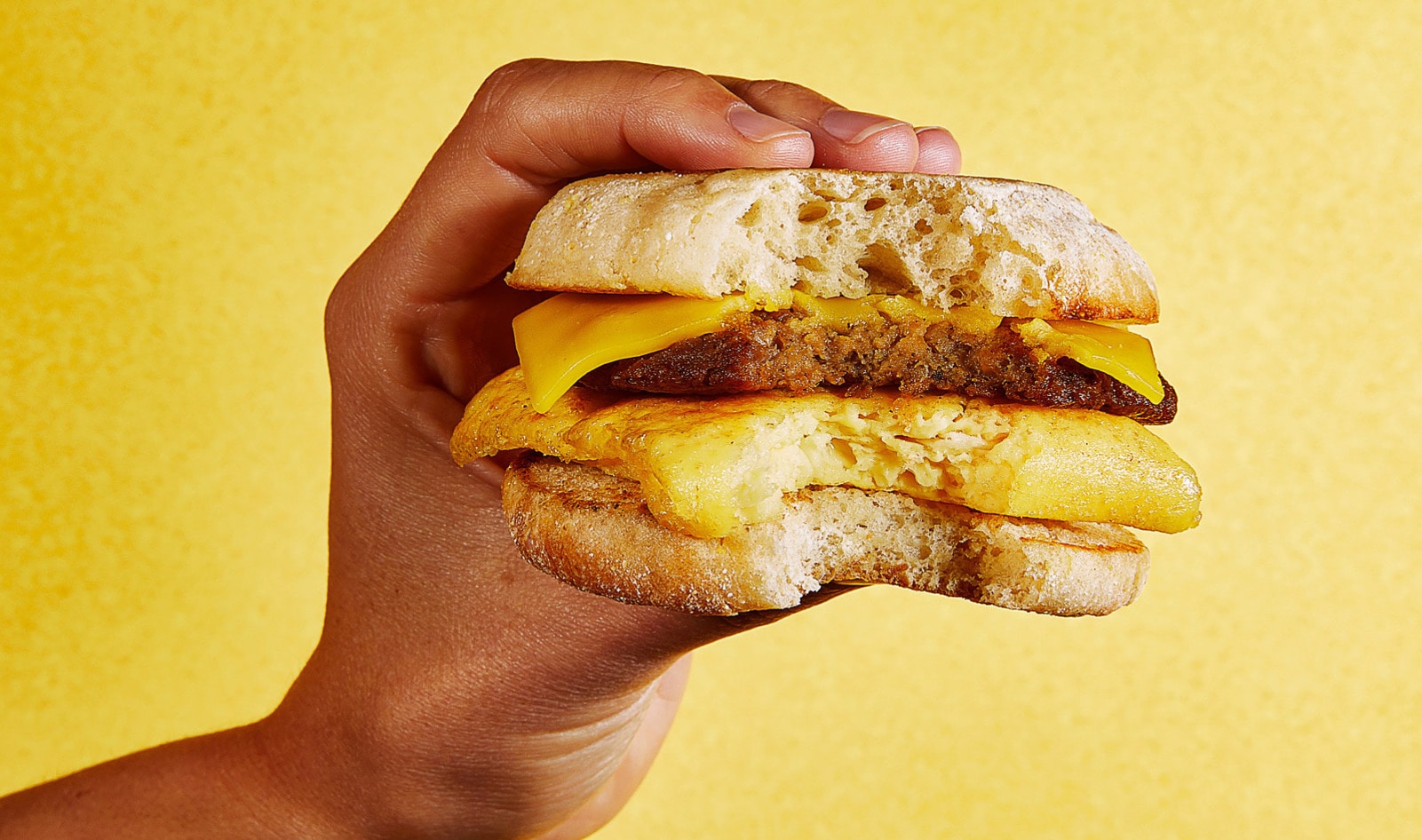 7-Eleven's First Vegan Breakfast Sandwich Taps Just Egg, Impossible, and Violife. You Can Try It at 550 Stores.