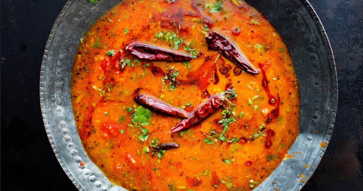 Northern Indian Gujarati Dal With Pickle Masala | VegNews