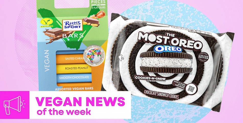 Mega OREOS, Ritter Sport's Chocolate Tower, and More Vegan Food News of the Week