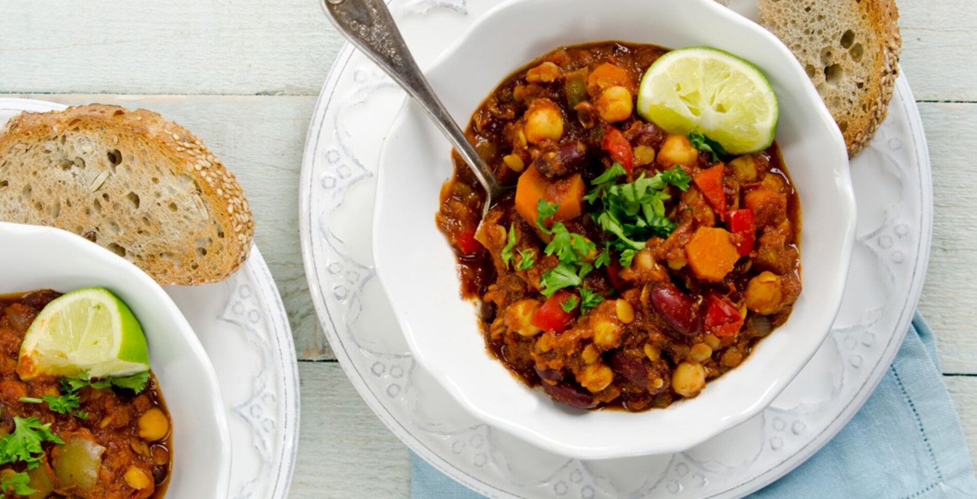 Easy, Smoky Bean and Lentil Chili