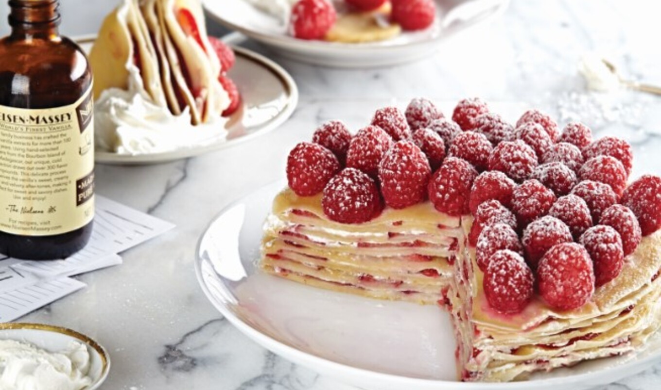 Vegan Sweet Crêpe Cake With Grand Marnier-Infused Whipped Cream