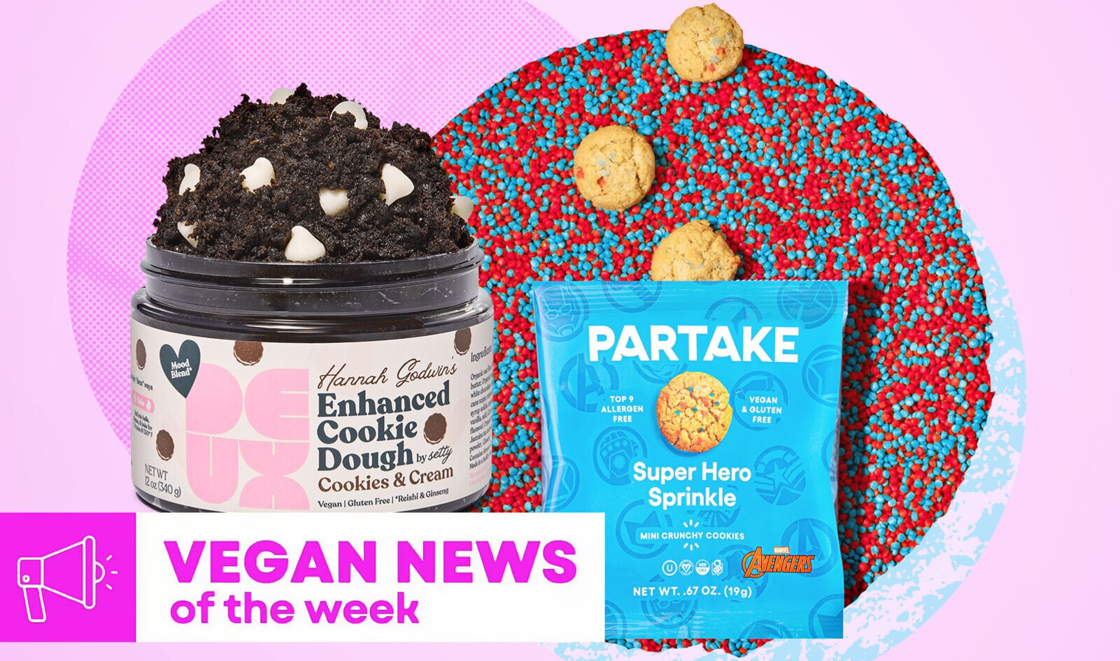 Marvel Superhero Cookies, V-Day Cookie Dough, and More Vegan Food News of the Week