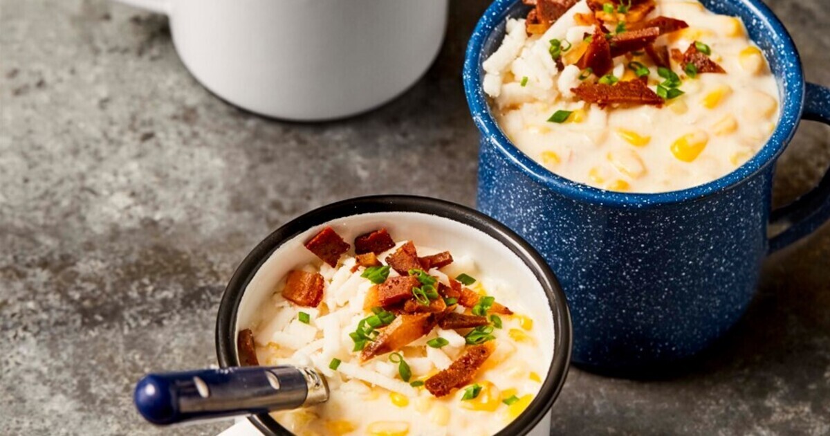 Vegan Bacon Creamed Corn | VegNews