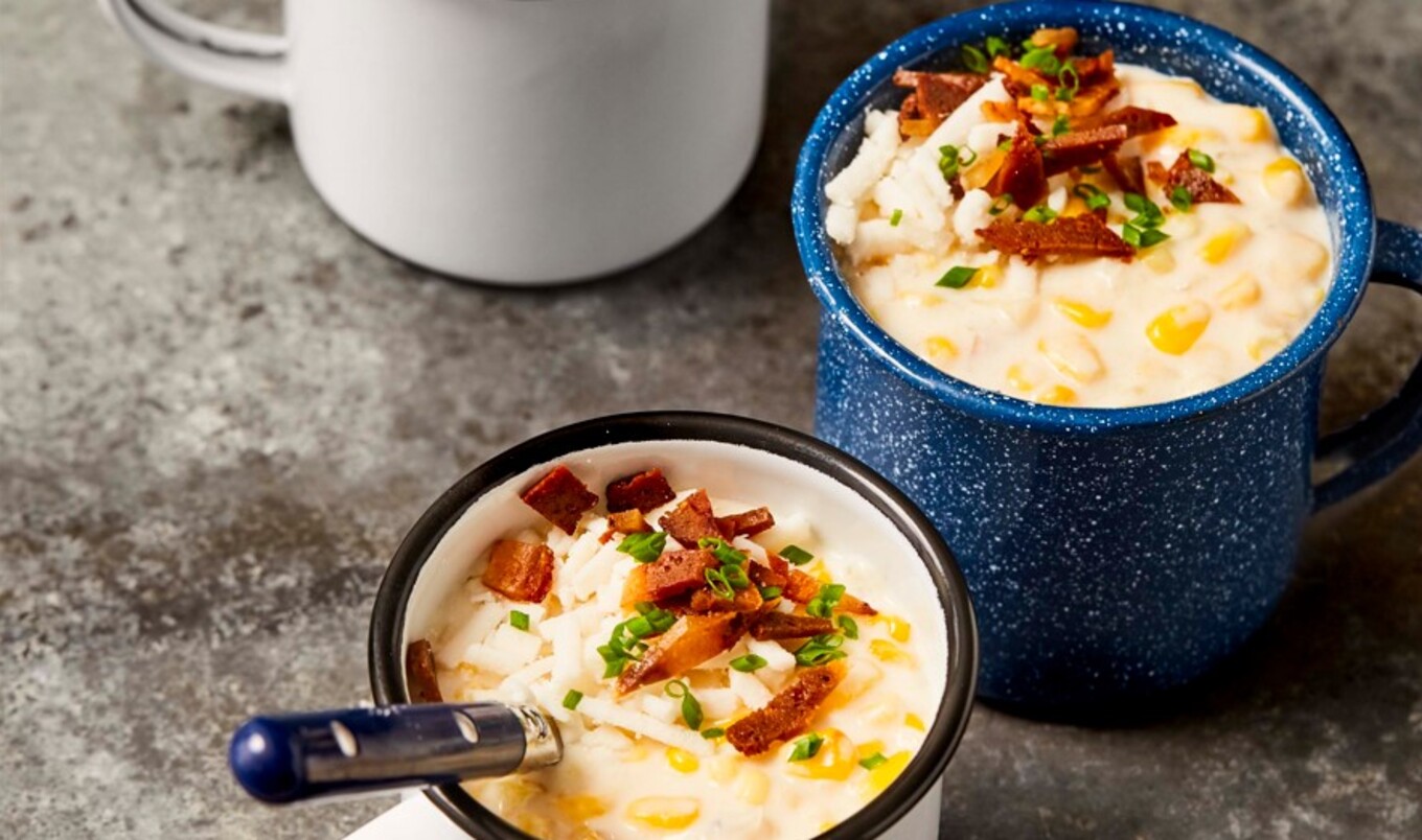 Vegan Bacon Creamed Corn