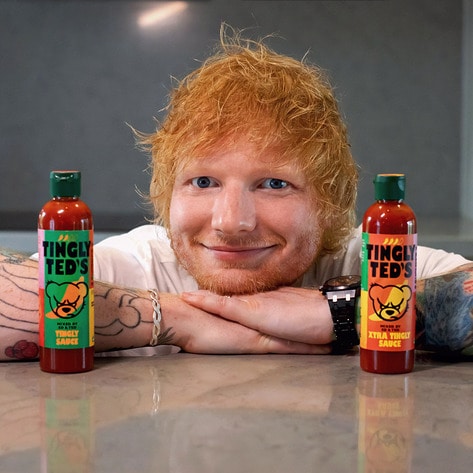 Yes, Ed Sheeran Likes It Spicy. He Just Launched a Vegan Hot Sauce to Prove It.&nbsp;