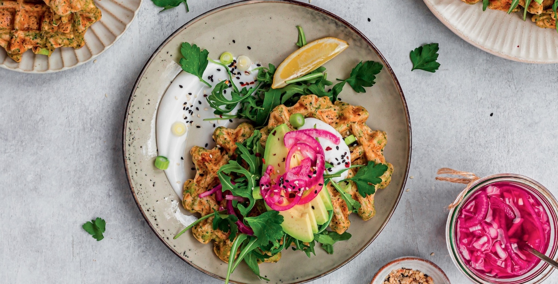 Savory Vegan Cheesy Broccoli Waffles